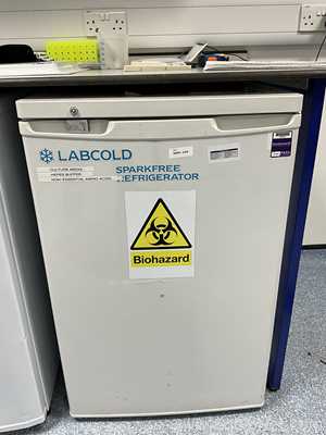 Hotpoint RZA30P Undercounter Freezer and Labcold RLPR05042A Undercounter Refrigerator