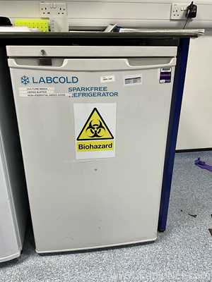 Hotpoint RZA30P Undercounter Freezer and Labcold RLPR05042A Undercounter Refrigerator