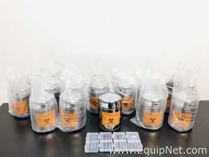 Lot Of 12 SP Bel-Art H13194-1011 Benchtop Biohazard Disposal Can