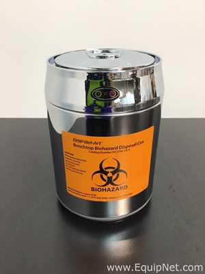 Lot Of 12 SP Bel-Art H13194-1011 Benchtop Biohazard Disposal Can