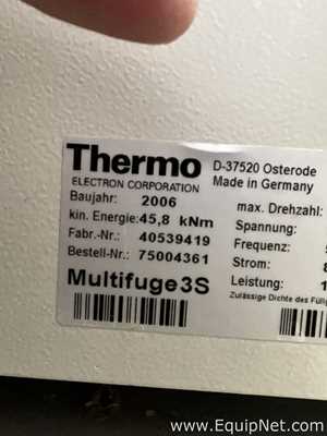 Centrífuga para Laboratórios Thermo Electron Corporation Multifuge 3S