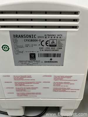 Limpador Ultrassônico Branson Ultrasonic Corporation CPX1800H-E