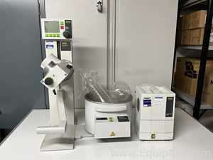 Buchi Labortechnik AG R-100 Evaporator With B-100 Heating Bath V-700 Vacuum Pump and V-850 Interface