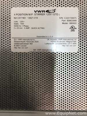 VWR 986900 Multistir 4-Position Magnetic Stirrer