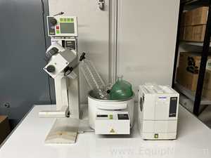 Buchi Labortechnik AG R-100 Evaporator With B-100 Heating Bath V-700 Vacuum Pump and V-850 Interface