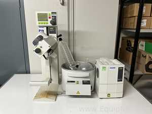 Buchi Labortechnik AG R-100 Evaporator With B-100 Heating Bath V-700 Vacuum Pump and V-850 Interface
