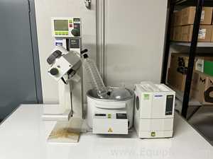 Buchi Labortechnik AG R-100 Evaporator With B-100 Heating Bath V-700 Vacuum Pump and V-850 Interface
