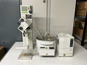 Buchi Labortechnik AG R-100 Evaporator With B-100 Heating Bath V-700 Vacuum Pump and V-850 Interface