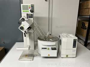 Buchi Labortechnik AG R-100 Evaporator With B-100 Heating Bath V-700 Vacuum Pump and V-850 Interface