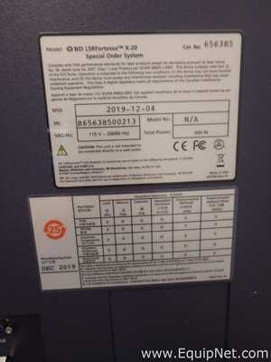 Becton Dickinson BD LSR Fortessa X-20 Flow Cytometer with BD FacsFlow Supply System