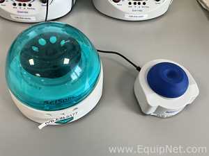 Tecan Sci Spin Mini Centrifuge and Fisher Scientific Mini Vortex Mixer