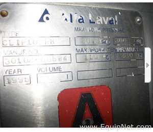Pasteurizador Alfa Laval Requisitos de aire 1 L