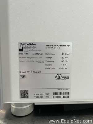 Centrífuga para laboratorio Thermo Fisher Scientific Sorvall ST1R Plus-MD