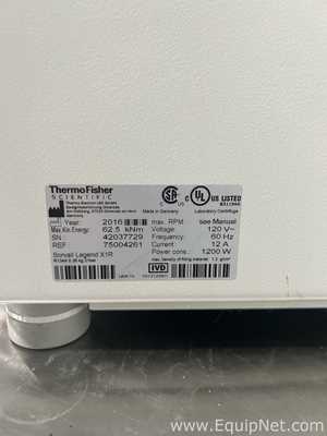 Centrífuga para Laboratórios Thermo Fisher Scientific Sorvall Legend X1R