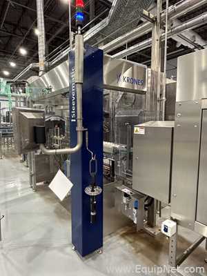 Krones Sleevematic Can Labeler with Checkmat Label Inspection and Shrinkmat Steam Tunnel