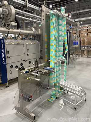 Krones Sleevematic Can Labeler with Checkmat Label Inspection and Shrinkmat Steam Tunnel