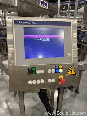 Krones Sleevematic Can Labeler with Checkmat Label Inspection and Shrinkmat Steam Tunnel