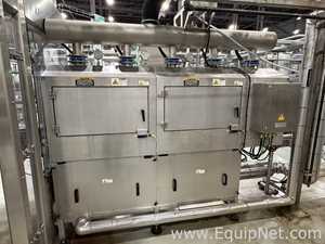 Krones Sleevematic Can Labeler with Checkmat Label Inspection and Shrinkmat Steam Tunnel