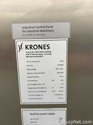 Krones Sleevematic Can Labeler with Checkmat Label Inspection and Shrinkmat Steam Tunnel