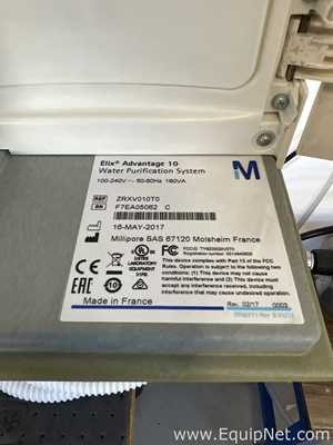 Millipore Elix Advantage 10 Purified Water Generation, 60 Litre Storage and Distribution System