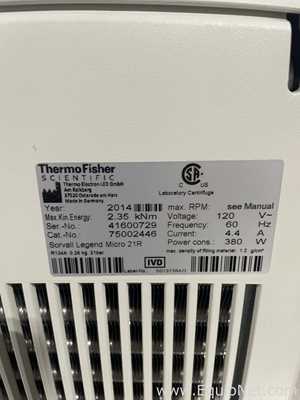 Centrífuga para Laboratórios Thermo Fisher Scientific Sorvall Legend Micro 21R