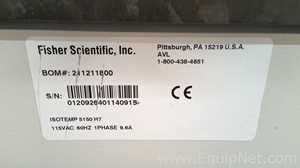 Lot of 4 Fisher Scientific Isotemp 5150 H7 Heated Bath Circulators