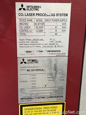 Cortadora a Laser Mitsubishi Electric Corporation ML3015SR
