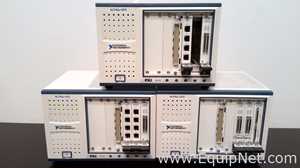Lot of 3 National Instruments NI PXIe-1073 Test and Measurement Units with Various Modules