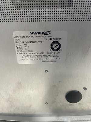 Agitador e Placa de Aquecimento VWR 10x10