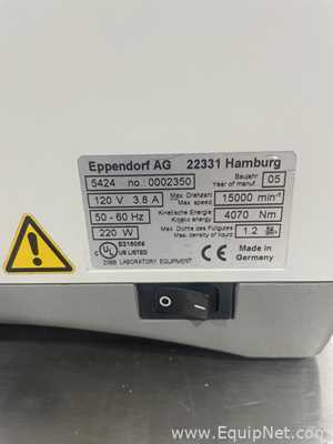 Centrífuga para Laboratórios Eppendorf 5424