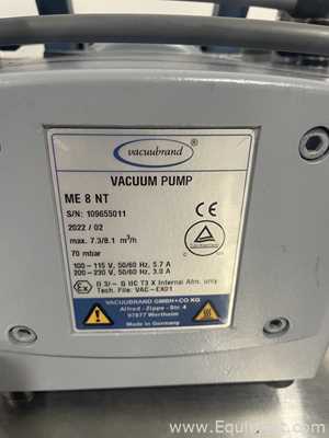 Bomba a Vácuo Vacuubrand ME 8 NT