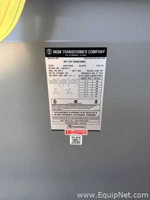 Unused MGM HT75A3K2-D16 Dry-Type Transformer