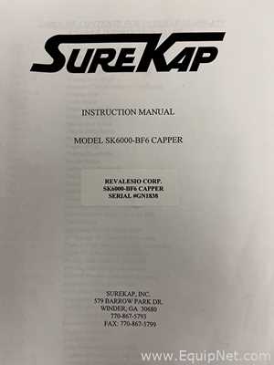 SureKap SK6000-BF6 Automatic 6 Spindle Capper