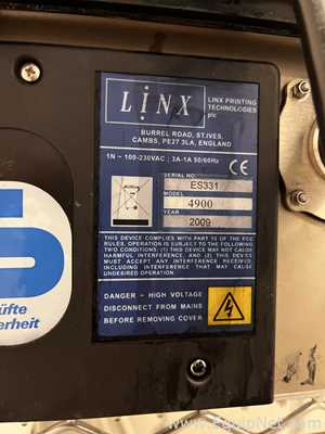 Linx 4900 Industrial Inkjet Printer