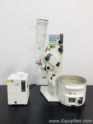 Buchi R-210 Evaporator With Vacuum Controller V-850 And Vacuum Pump V-700