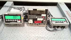 Lot of 3 Cardinal Scale Floor Scales with Displays