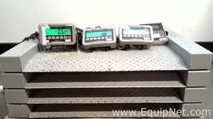 Lot of 4 Cardinal Scale Floor Scales with Displays