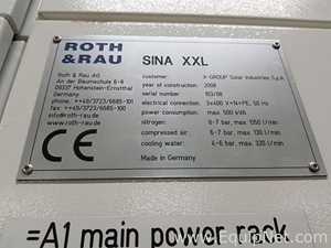 ROTH&RAU SiNA XXL Plasma Enhanced Chemical Vapor Deposition
