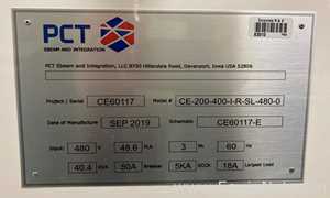 Inspeção de Raios-X PCT Ebeam and Integration CE-200-400-I-R-SL-480-0