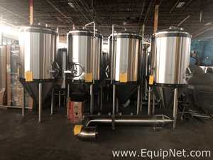 Equipamento de fabricação de cerveja e destilação JVNW Inc. 10BBL 16 VESSEL BREWHOUSE