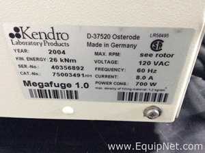 Kendro实验室艾罗Megafuge 1.0实验室离心机