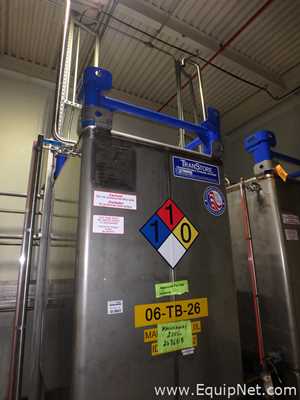 Contenedor Rectangular De Almacenamiento De Acero Inoxidable TransTore 518043 De 550 Galones