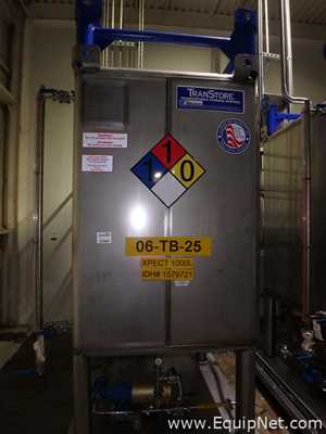Contenedor Rectangular De Almacenamiento De Acero Inoxidable TransTore 518043 De 550 Galones
