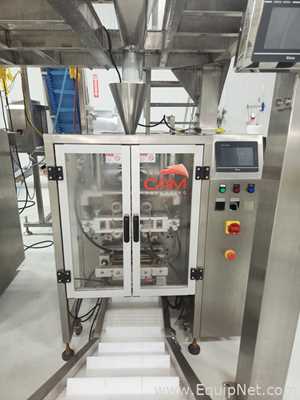 CAM Packaging Systems CV-420MN Twin Vertical Form Fill Seal Machines with Weigh Fillers