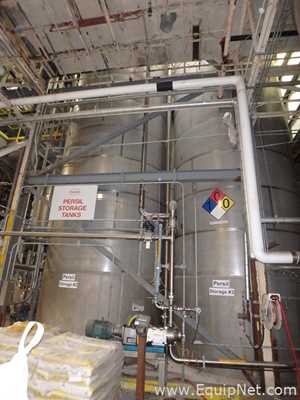 Tanque aço inox Stainless Fabrication Inc. 26000 Gallon Master Batch Storage Tank.  26000 Galão