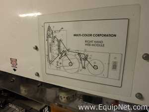 Multi-Color Corp. Máquina etiquetadora de transferencia de calor frontal y posterior Flexline