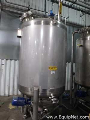 Lot Of Two SFI Stainless Fabrication Inc. Stainless Steel 200 Gallon Mixing Tanks