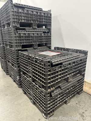Lot Of 10 Orbis Heavy Duty Collapsible Storage Bins