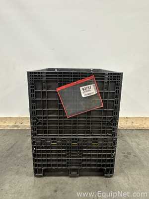 Lot Of 5 Orbis Heavy Duty Collapsible Storage Bins