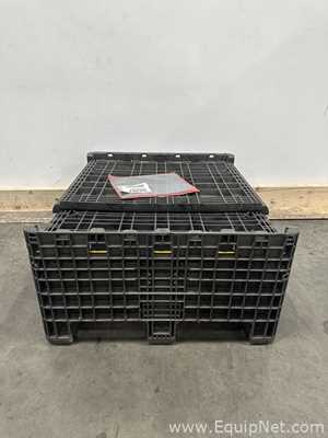 Lot Of 5 Orbis Heavy Duty Collapsible Storage Bins